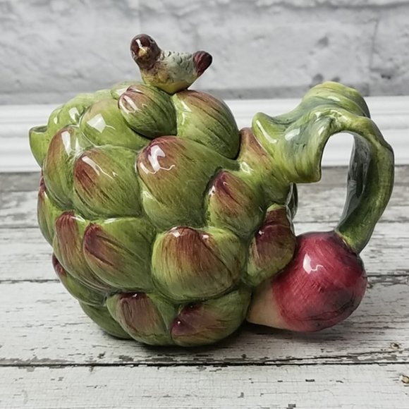 Rare Kaldun & Bogle artichoke mini teapot pitcher - Picture 1 of 6